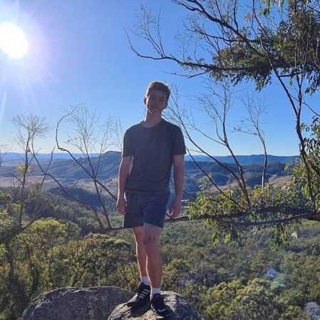 Cameron Caulfield leads a healthy lifestyle